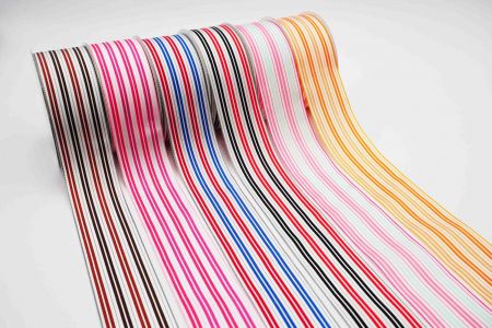 Multi-Colored Double Striped Ribbo_K1738
